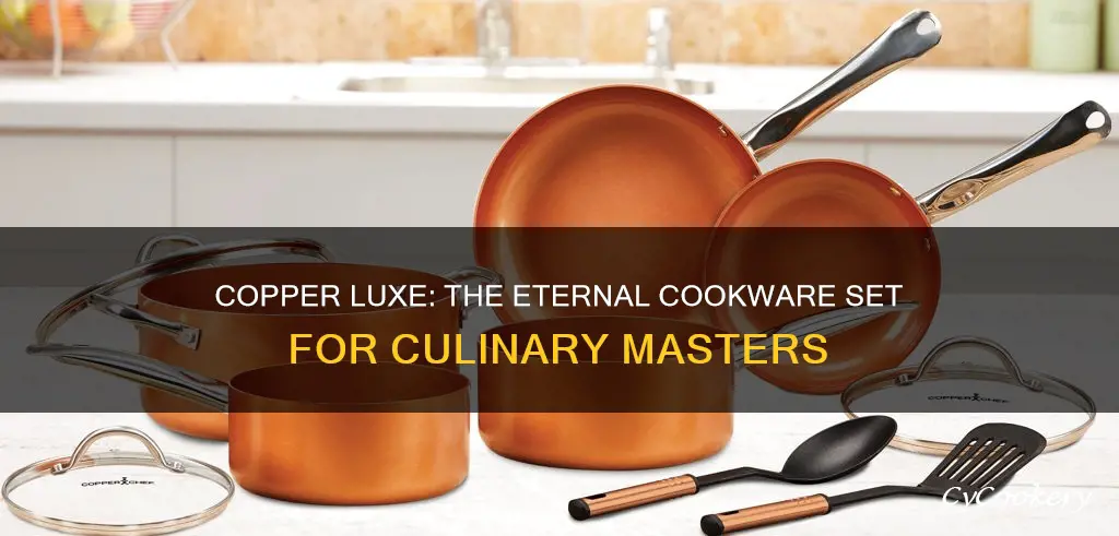 eternal 10 piece copper luxury cookware pan set