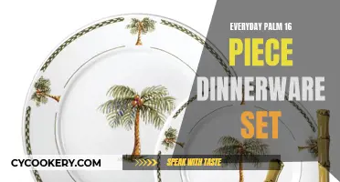 Palm-Fringed Paradise: Elevating Everyday Dining with the 'Everyday Palm 16-Piece Dinnerware Set