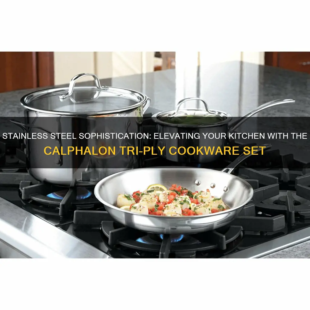 everything burns calphalon tri-ply stainless steel 13-pc cookware set