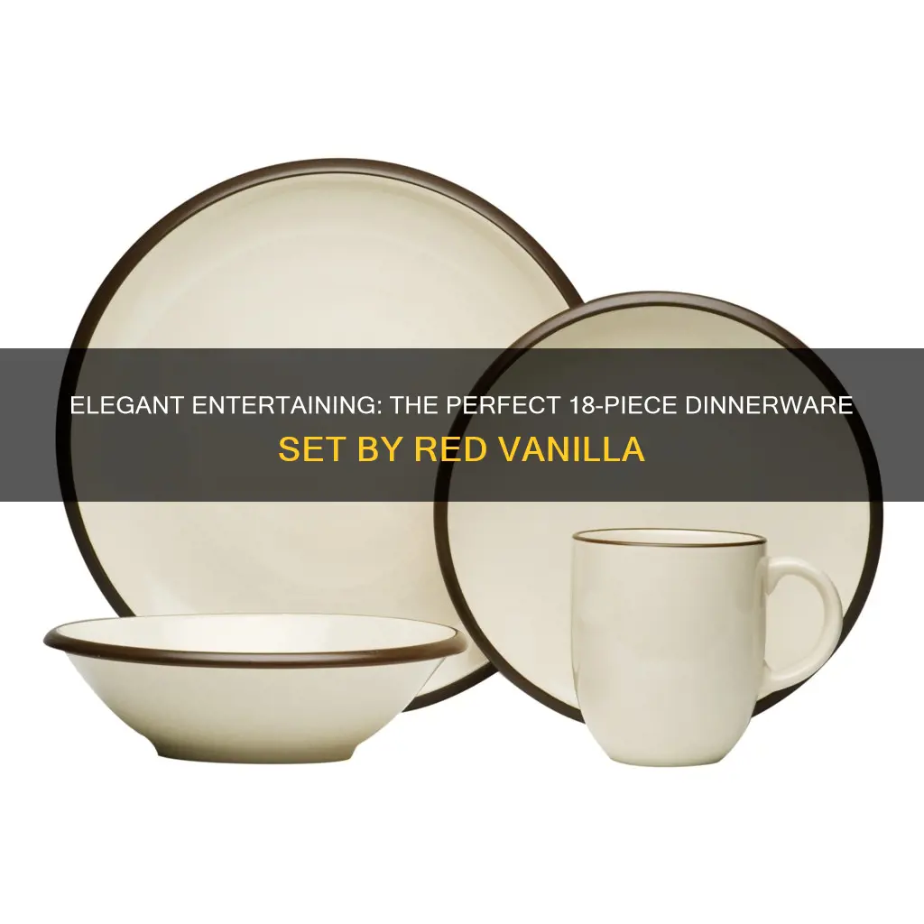 everytime 18 piece dinnerware set see more by red vanilla