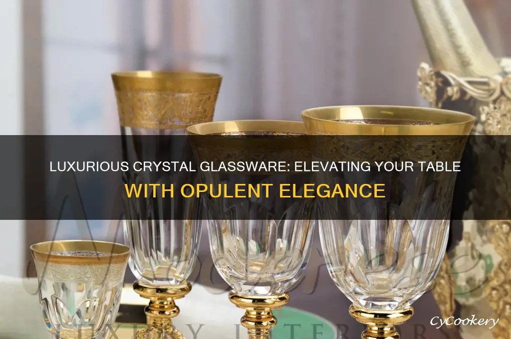 expensive crystal glassware