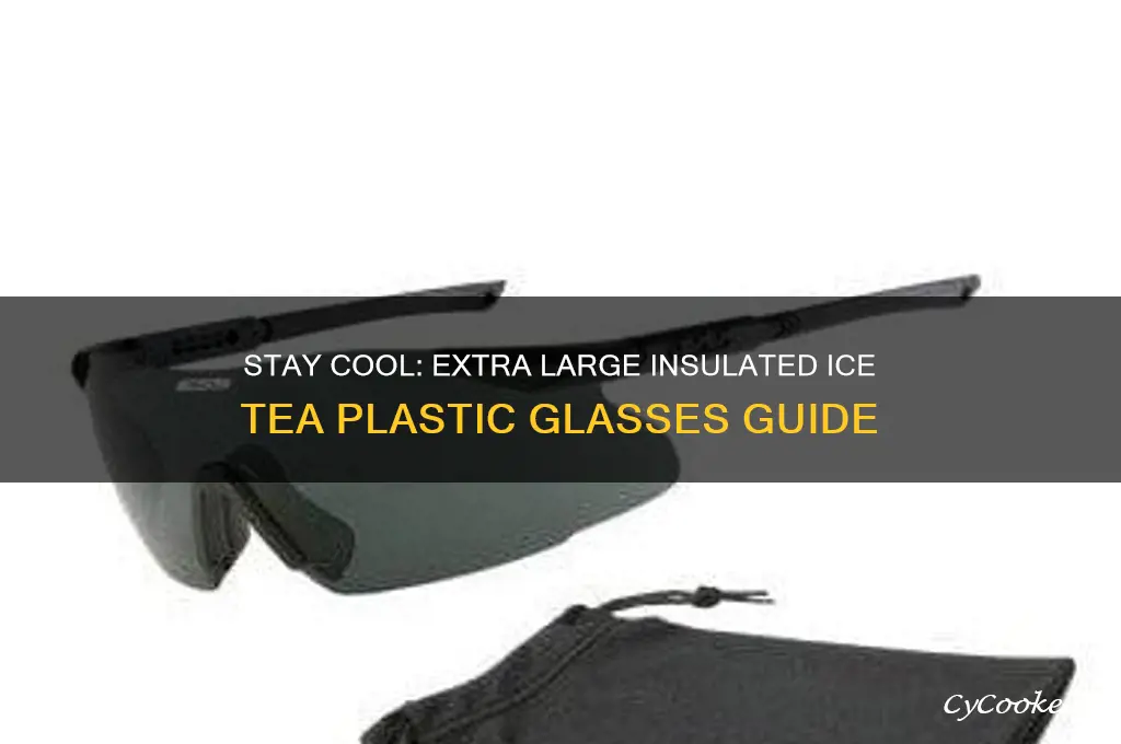 extra large insulated ice tea plastic glasses