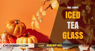 Autumn Bliss: Fall Leaves Iced Tea Glass Recipe & DIY Ideas