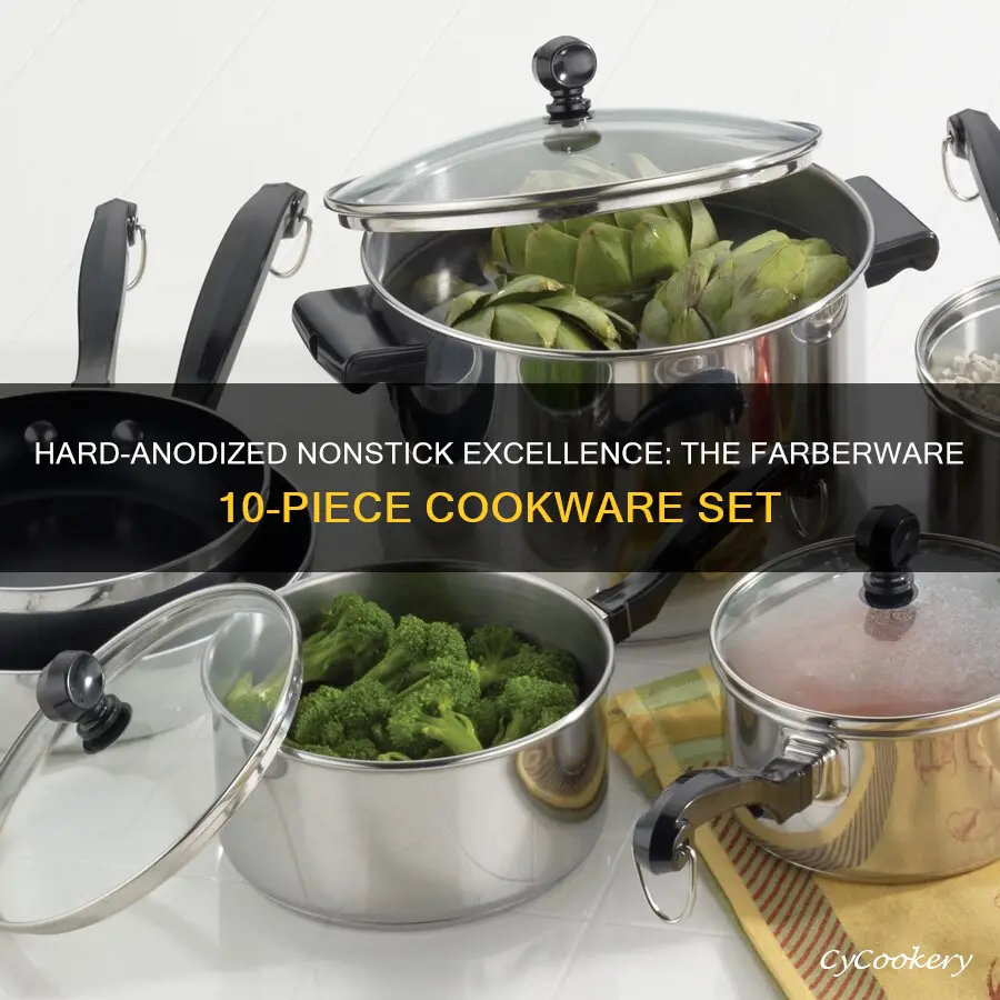 farberware 10 pc hard anodized nonstick cookware set