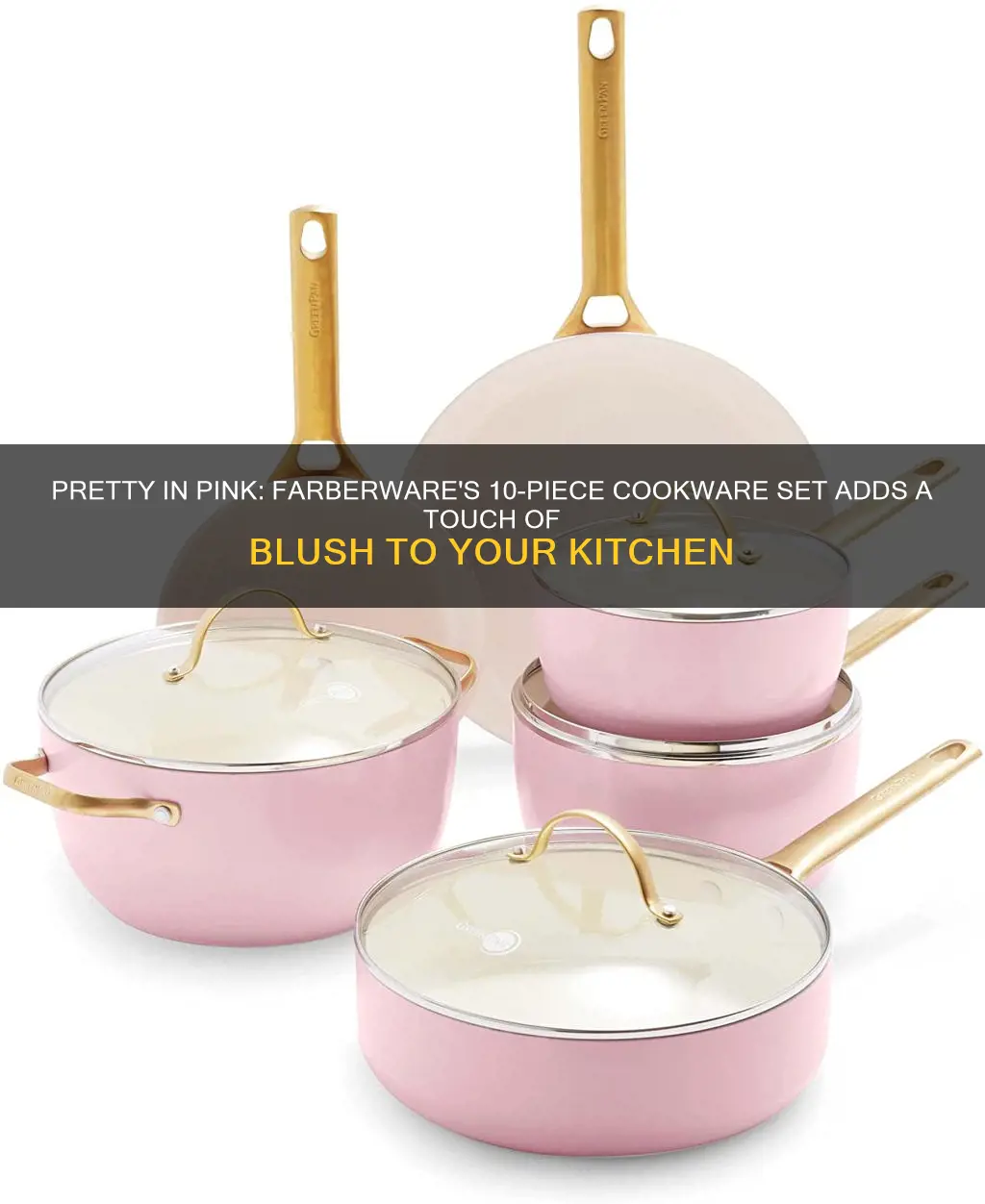 farberware 10 piece cookware set pink