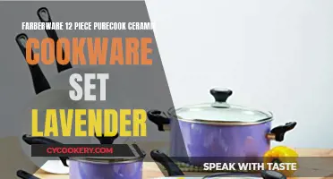 Elegant Cooking with Farberware's Purecook Ceramic Cookware Set in Lavender