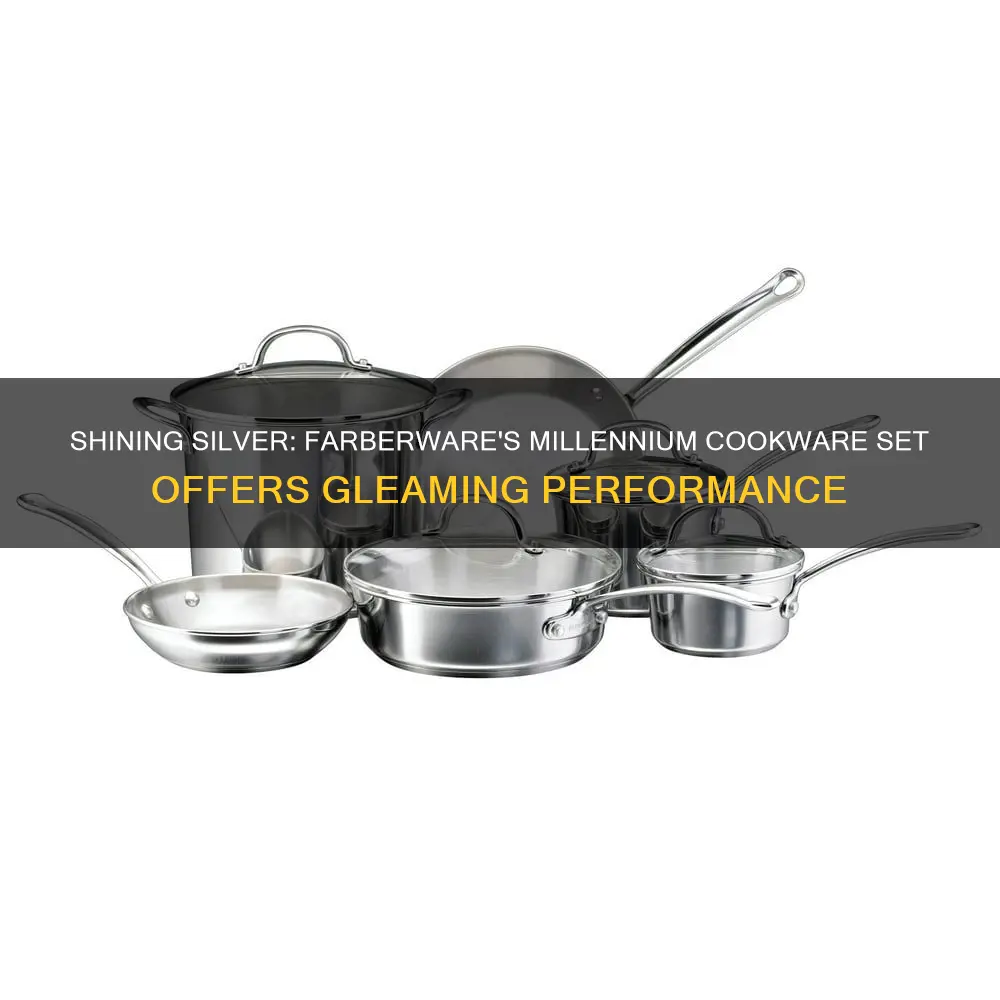 farberware 75653 millennium cookware set 10 piece silver