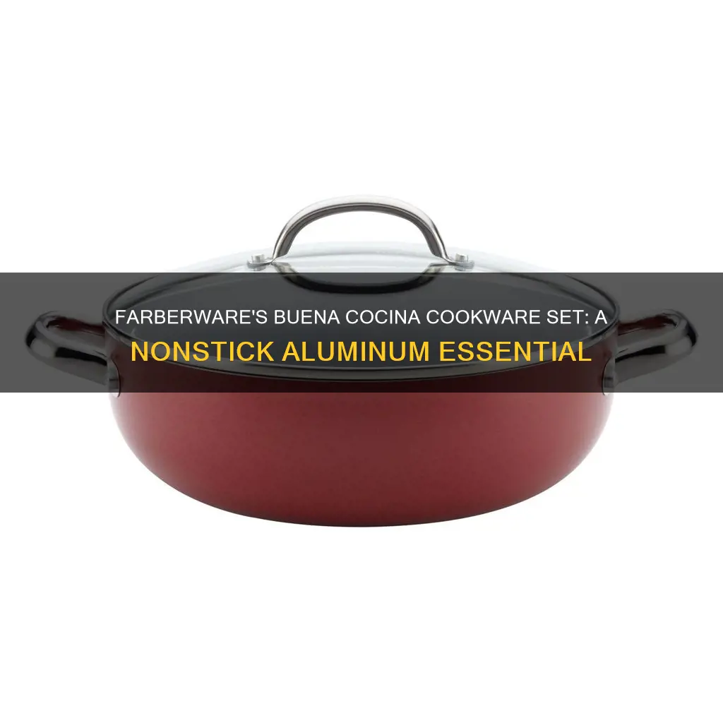 farberware buena cocina 12 piece aluminum nonstick cookware set