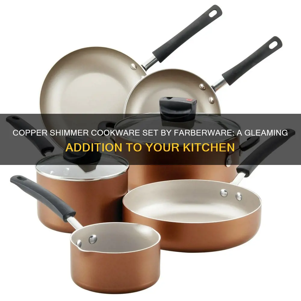 farberware copper shimmer cookware set