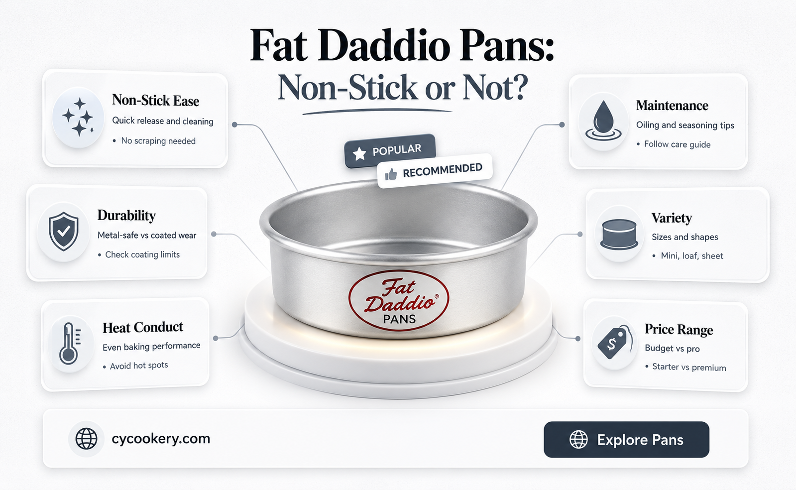 are fat daddio pans non stick