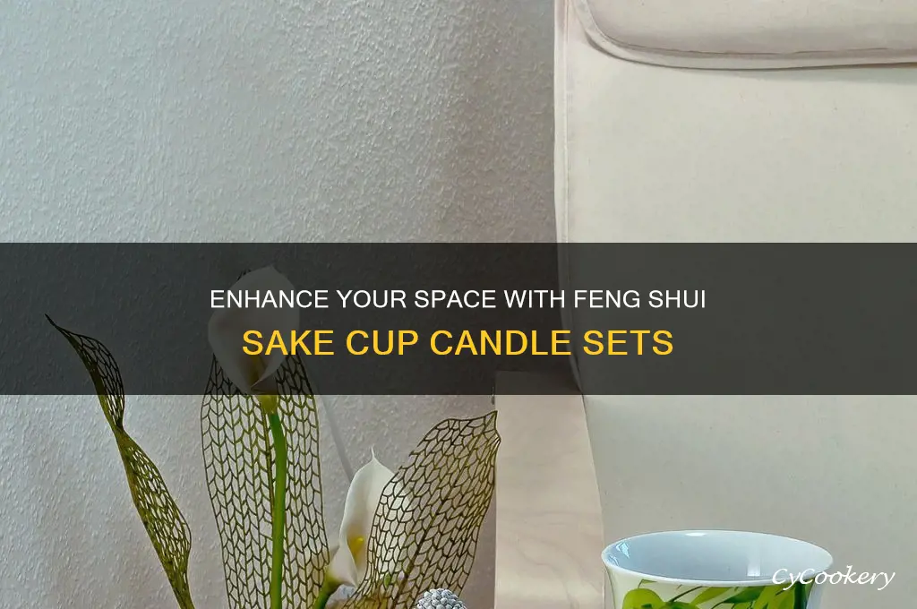 feng shui sake cup candle set