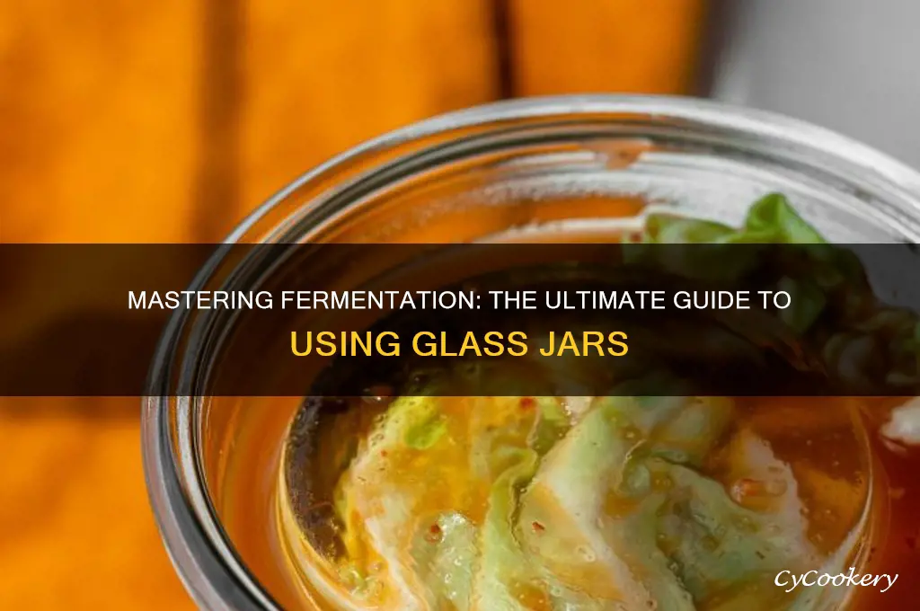 fermentation glass jar