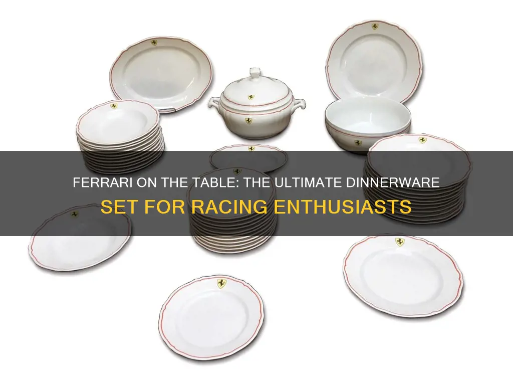 ferrari dinnerware set