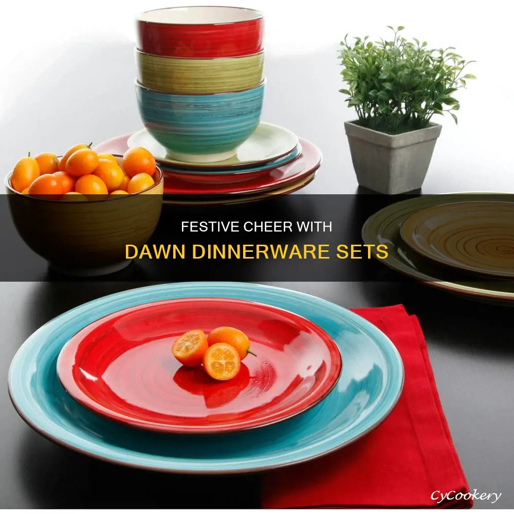 festive dawn dinnerware sets