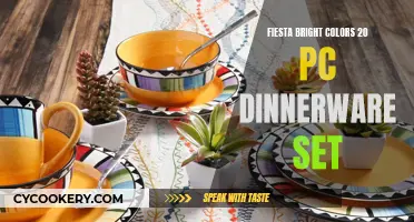 Vibrant Fiesta: A Colorful Dining Experience with the 20-Piece Dinnerware Set