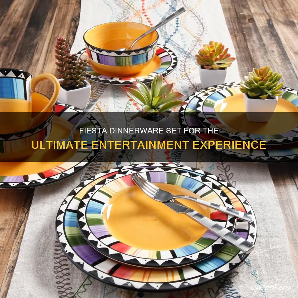 fiesta dinnerware 5 pc entertainment set