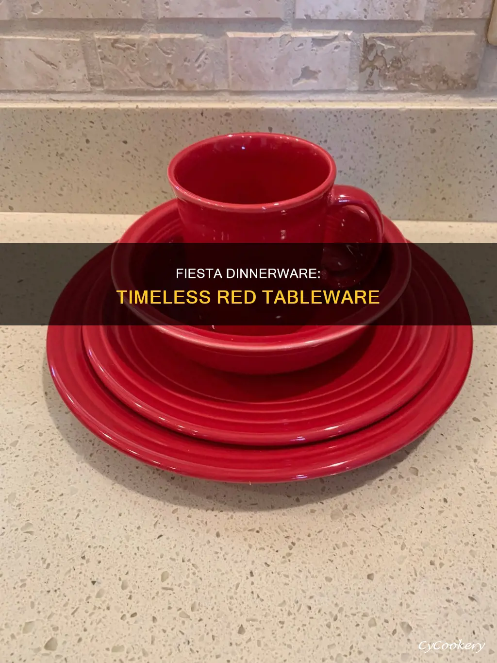 fiesta dinnerware red