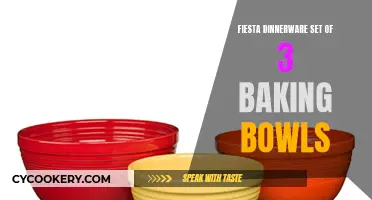 Fiesta Baking: Crafting Delicious Treats with the Vibrant Dinnerware Set of 3 Baking Bowls