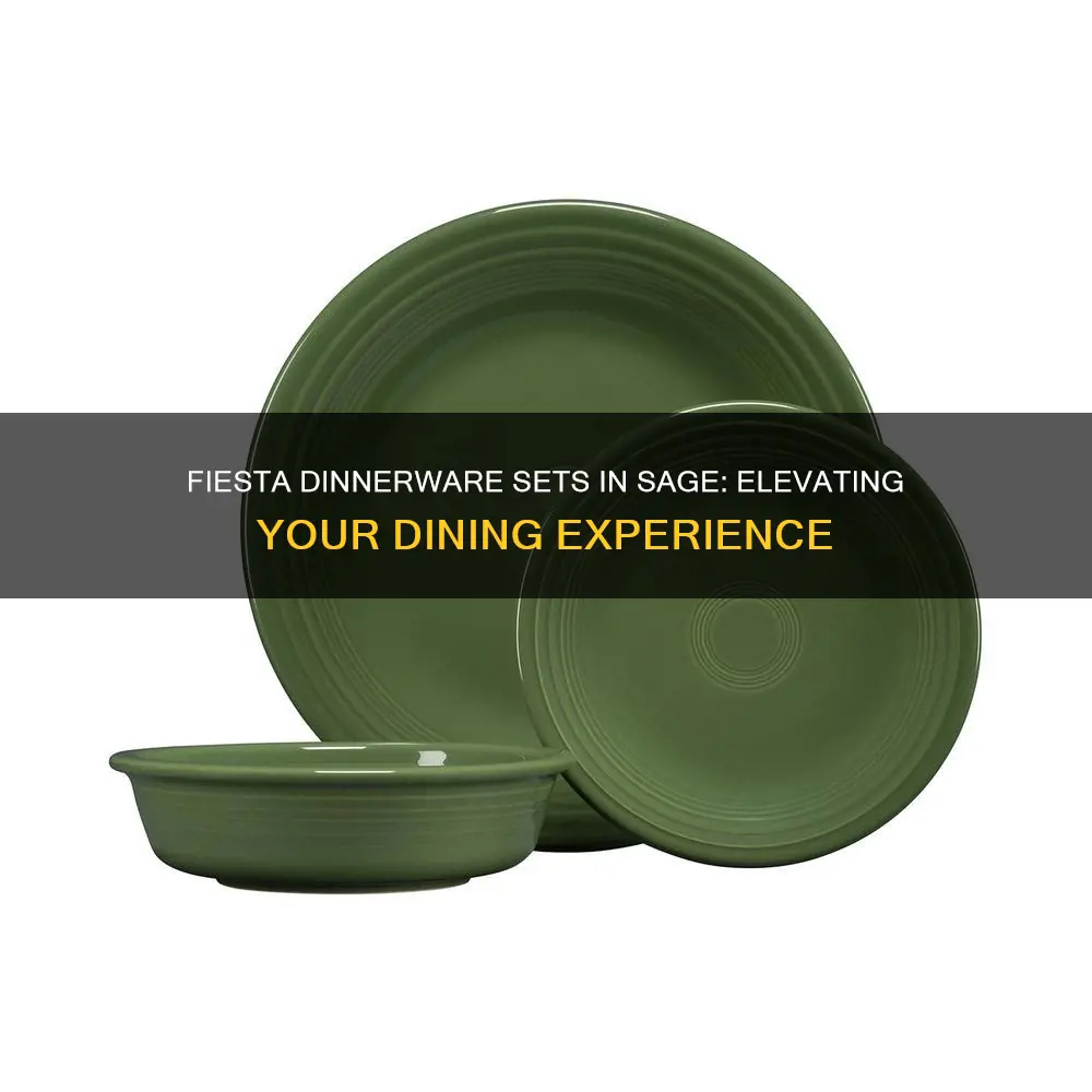 fiesta dinnerware sets sage