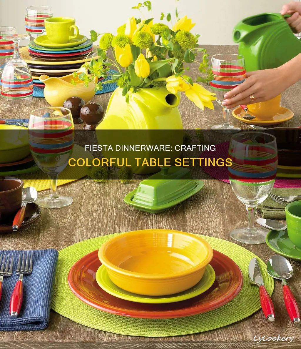 fiesta dinnerware table setting ideas