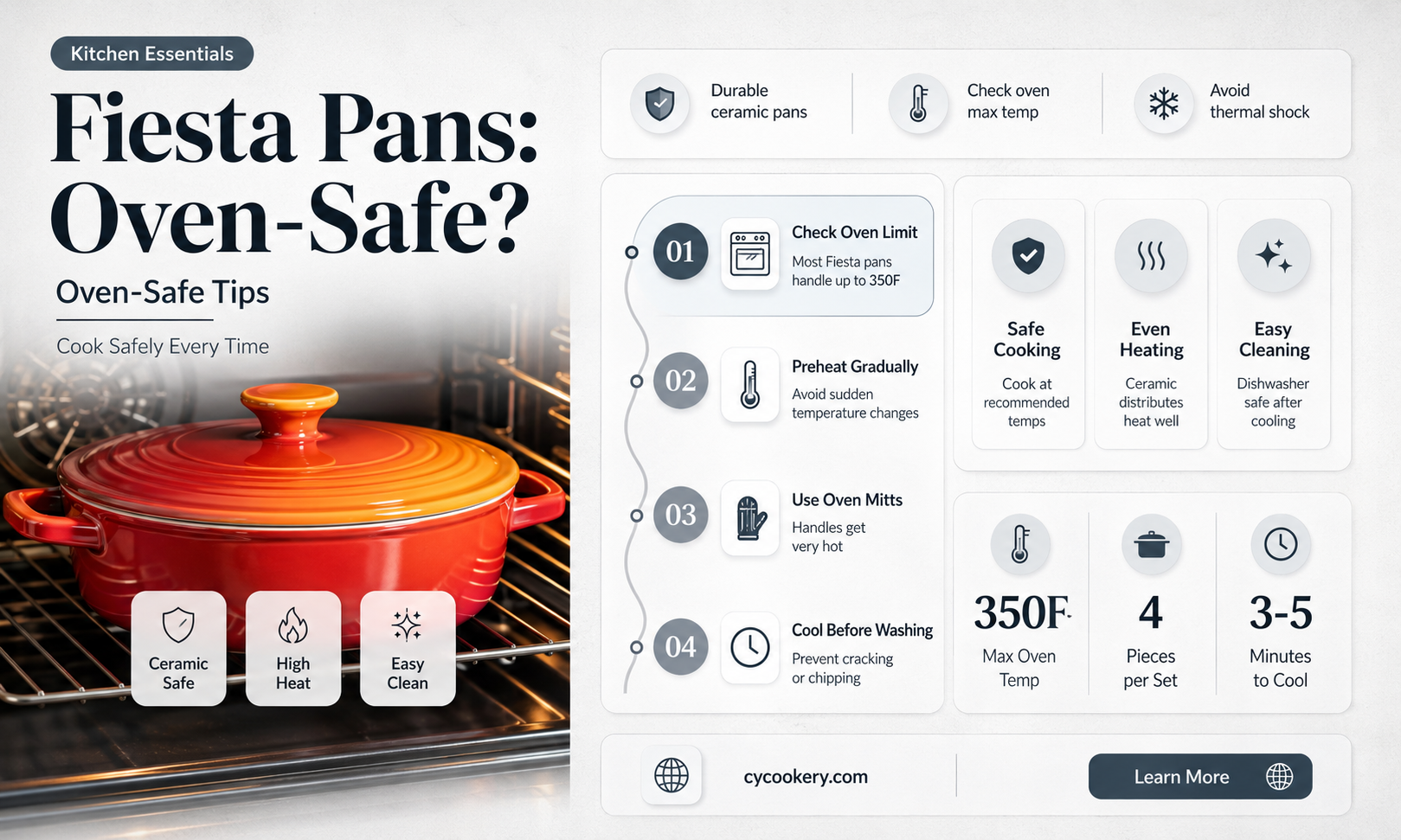 are fiesta pans oven safe