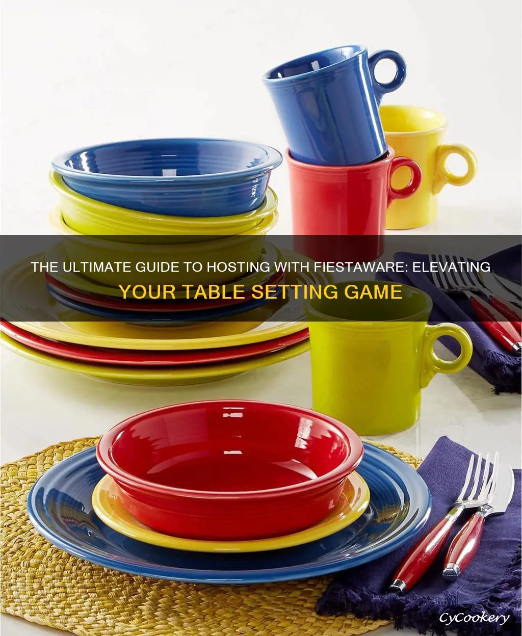 fiestaware entertaining set