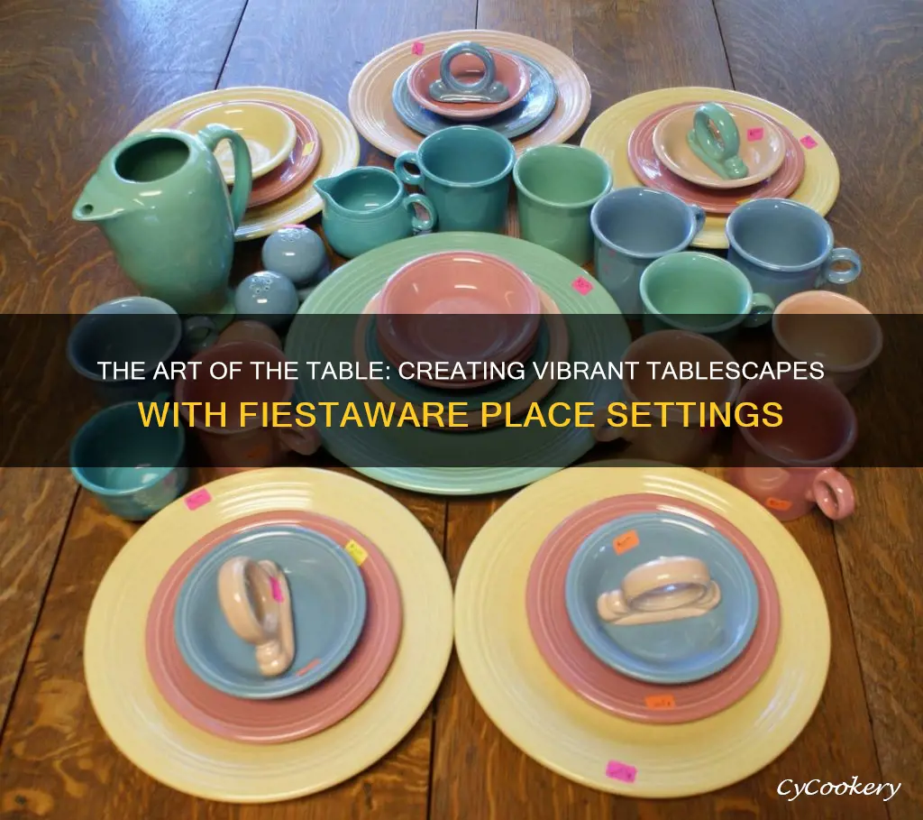 fiestaware place setting