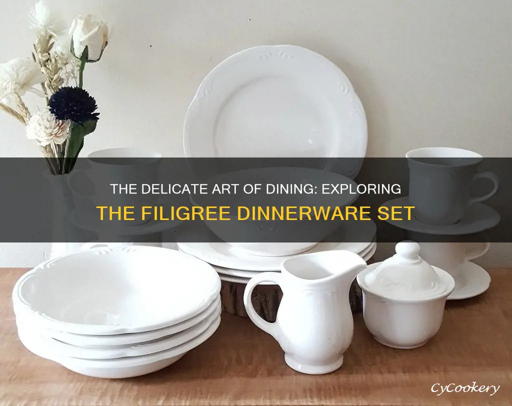 filigree dinnerware set