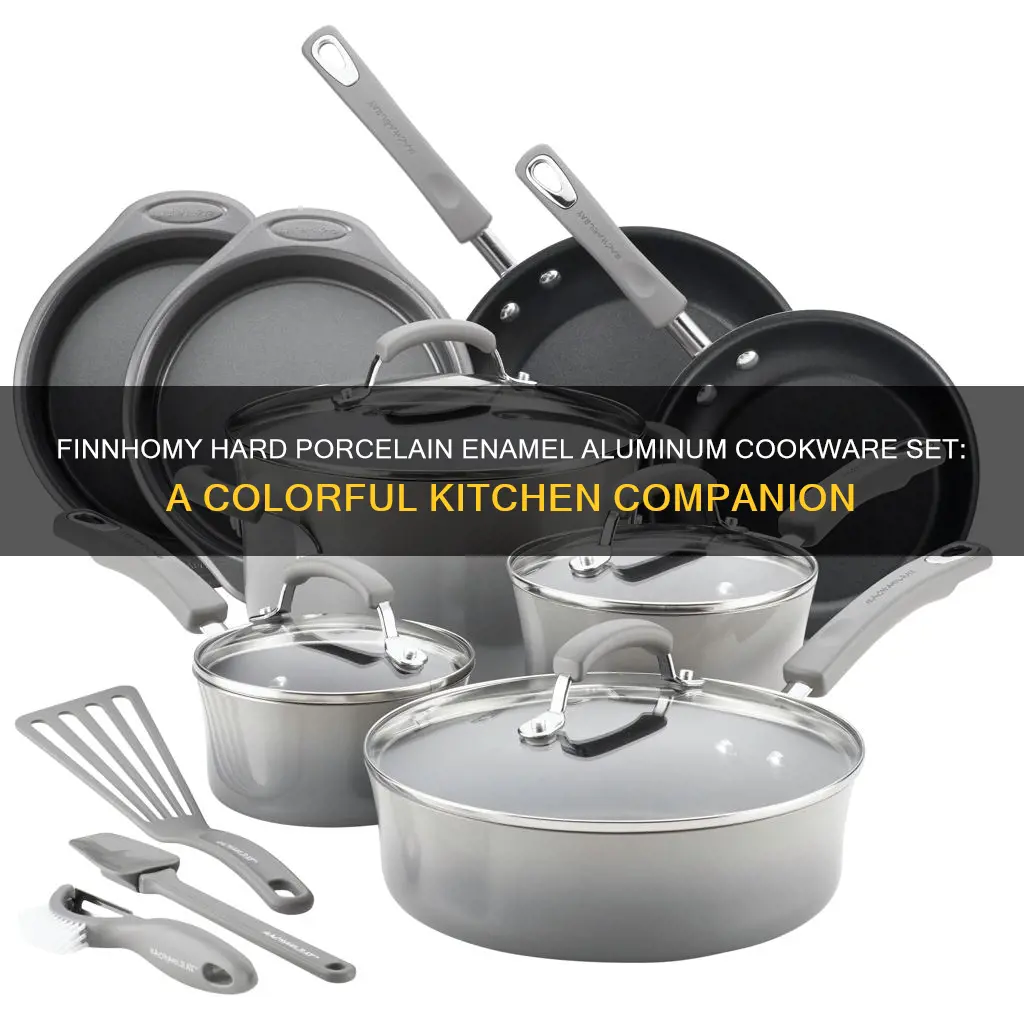 finnhomy hard porcelain enamel aluminum cookware set