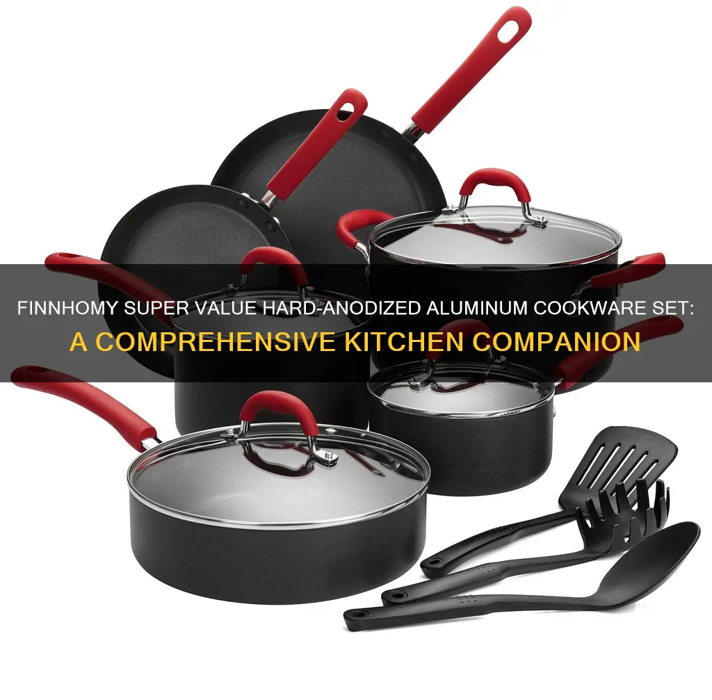 finnhomy super value hard-anodized aluminum cookware set