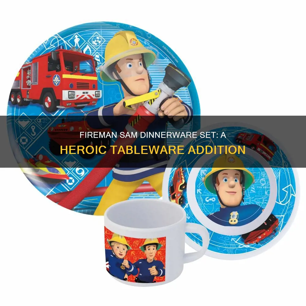 fireman sam dinnerware set