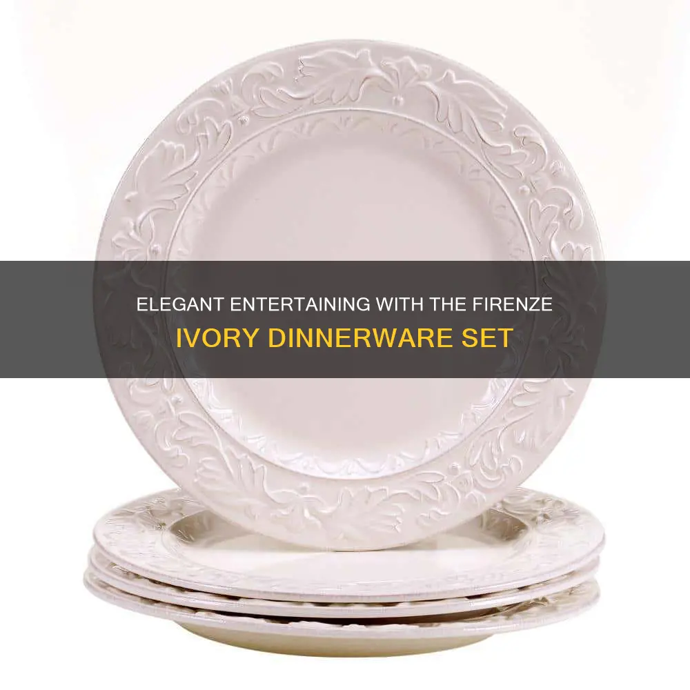 firenze ivory 16 piece dinnerware set