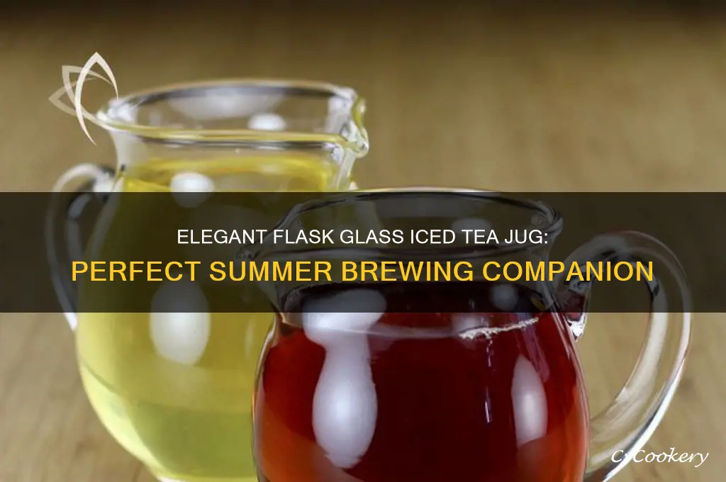 flask glass iced tea jug