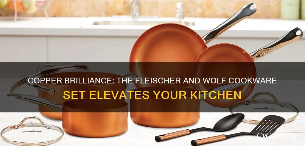 fleischer and wolf 10 pc triply rome copper cookware set