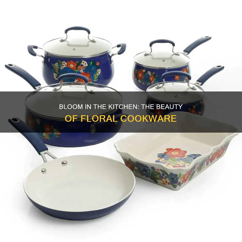 floral cookware set