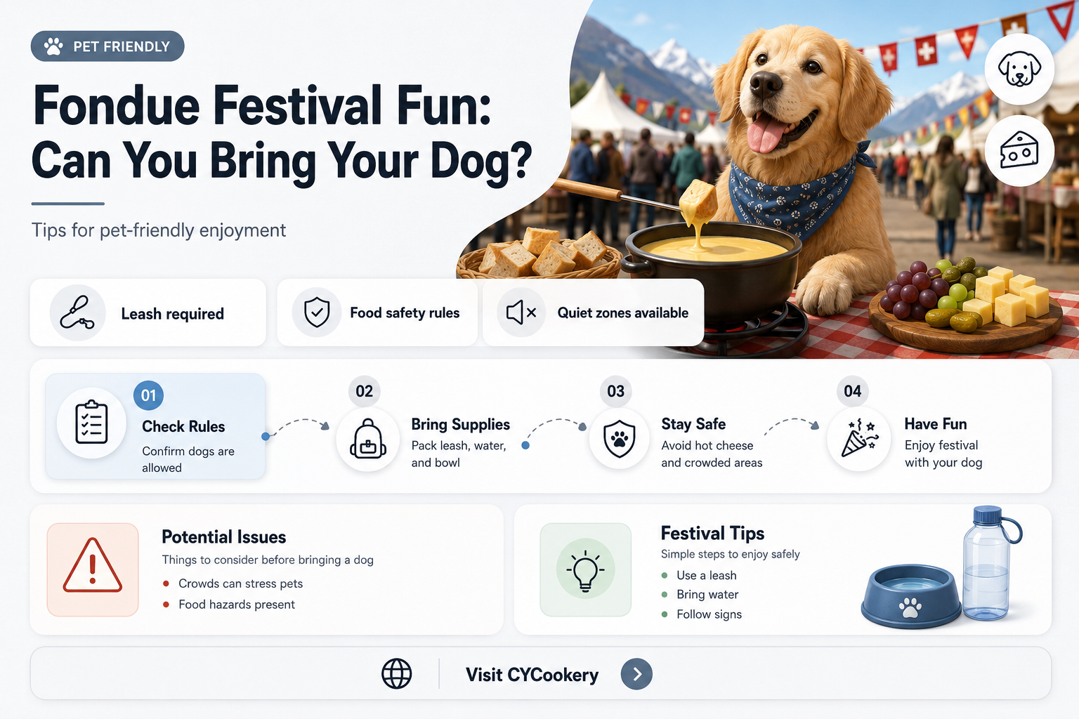 are dogs allowed at the fondue festival