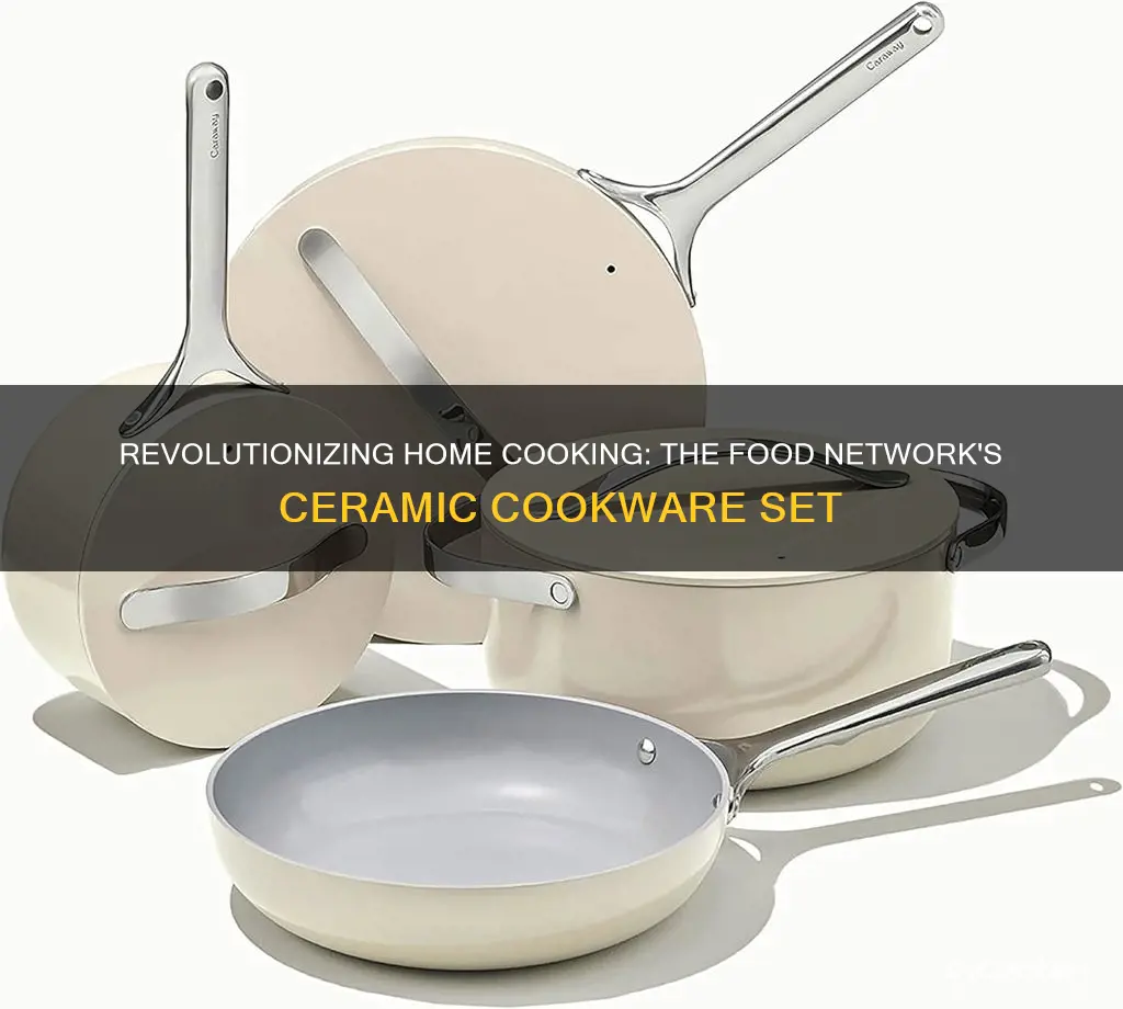 food network 10-pc nonstick ceramic cookware set pfoa