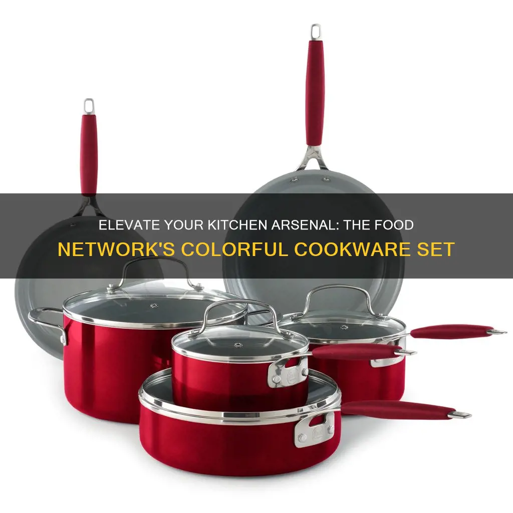 food network 10 pc nonstick enamel cookware set