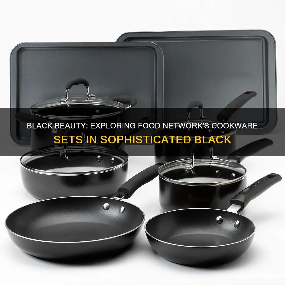 food network cookware sets in black