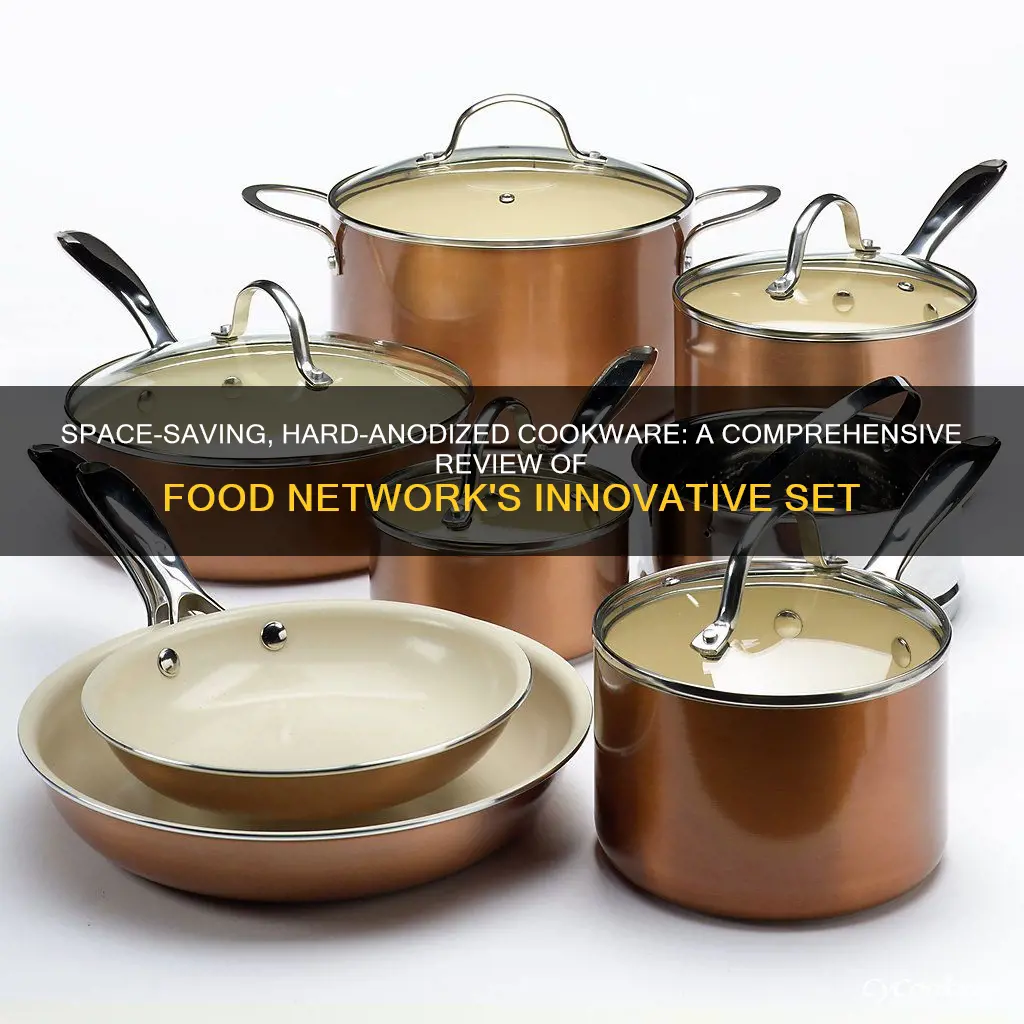 food network space saving hard anodized cookware set reviews