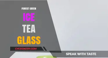 Eco-Friendly Forest Green Ice Tea Glass: Stylish & Sustainable Sipping