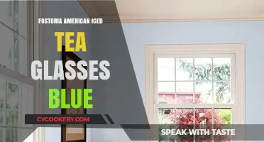Elegant Fostoria American Blue Iced Tea Glasses: A Timeless Tableware Treasure