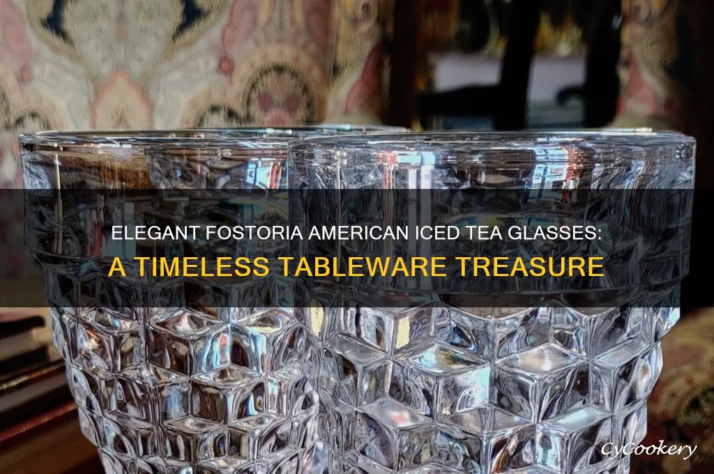 fostoria american iced tea glasses