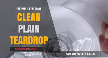 Elegant Clear Fostoria Teardrop Glass for Iced Tea Lovers