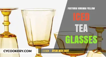 Elegant Fostoria Virginia Yellow Iced Tea Glasses: A Vintage Tableware Treasure