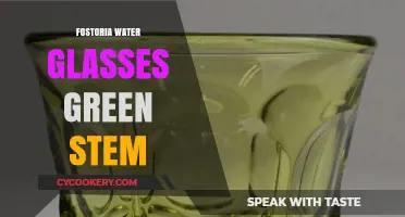 Elegant Fostoria Green Stem Water Glasses: A Vintage Tableware Treasure