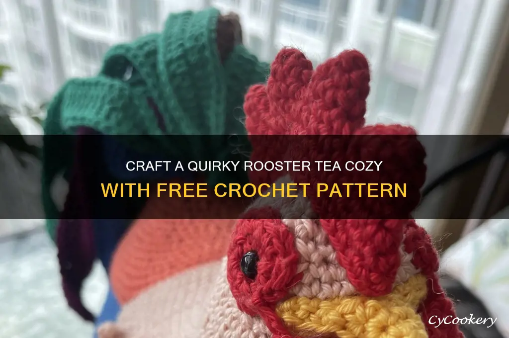 free crochet rooster tea cozy