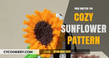 Brighten Your Tea Time: Free Sunflower Knitted Tea Cozy Pattern