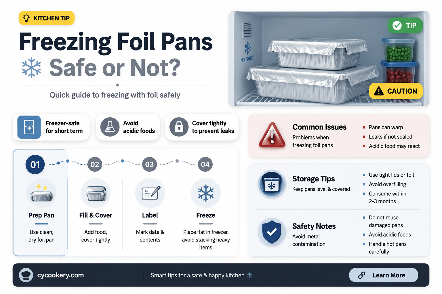 are all foil pans freezer safe