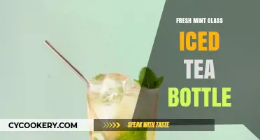 Refreshing Mint Infused Glass Iced Tea Bottle: Perfect Summer Companion